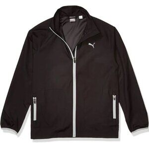 Puma Boys Juniors Wind Cell Golf Jacket Wind Breaker Black Size Large
